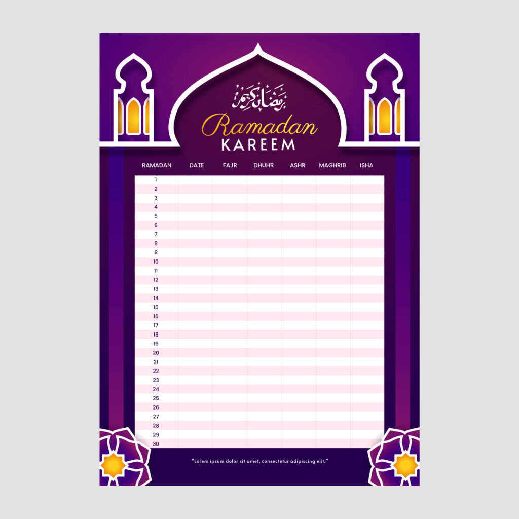 ramadan planner